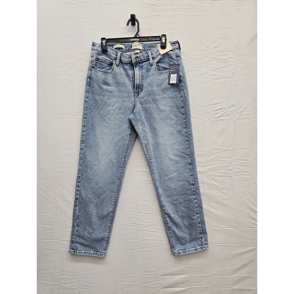 Universal Thread Womens 80s Slim Mid Rise Jeans Blue Cotton Blend Casual Size 12